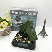  Часы-будильник мишень и пистолет Gun Alarm Clock - 