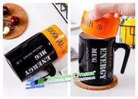 380 мл креативная кофейная чашка в форме батареи 3D керамическая чашка для офиса дома чайная чашка Персонализированная кружка для парня уникальный тренд подарок