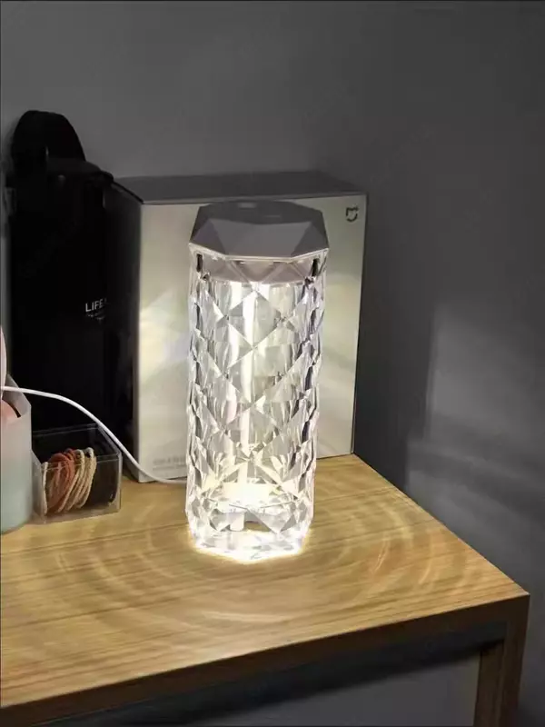 Хрустальная настольная ночная лампа с увлажнителем