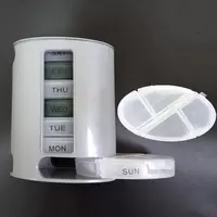 Компактный органайзер для таблеток с ячейками 7 дней Pill Pro (серый) ЯТТ "Домашний Уголок"