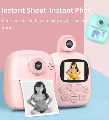 Камера мгновенной печати для детей - Любимая детская камера для печати фотографий. Он использует технологию термопринтера
