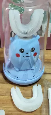 Nabi kids U-образная детская ультразвуковая электрическая зубная щетка, перезаряжаемая зубная щетка с 3 режимами скорости очистки, умная электрическая зубная щетка U-образной формы на 360 градусов для