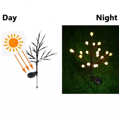 Деревца светодиодный светильник на солнечной батарее Только в розницу