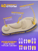  Мягкие массажно-ортопедические стельки Только в розницу