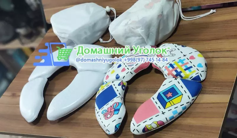  Детская дорожная складная накладка на унитаз (с принтом) - 