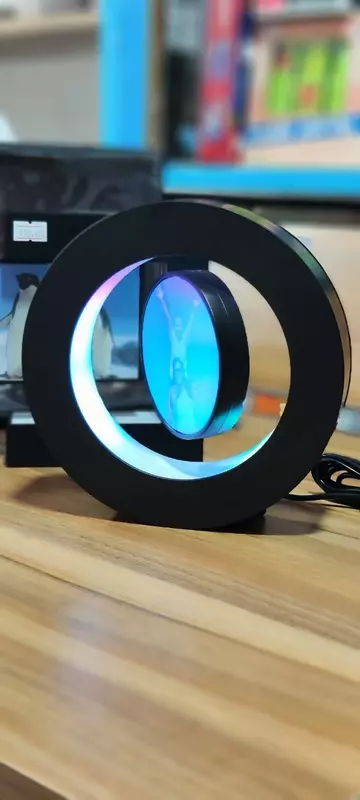 Левитирующая фото-рамка круглая черная