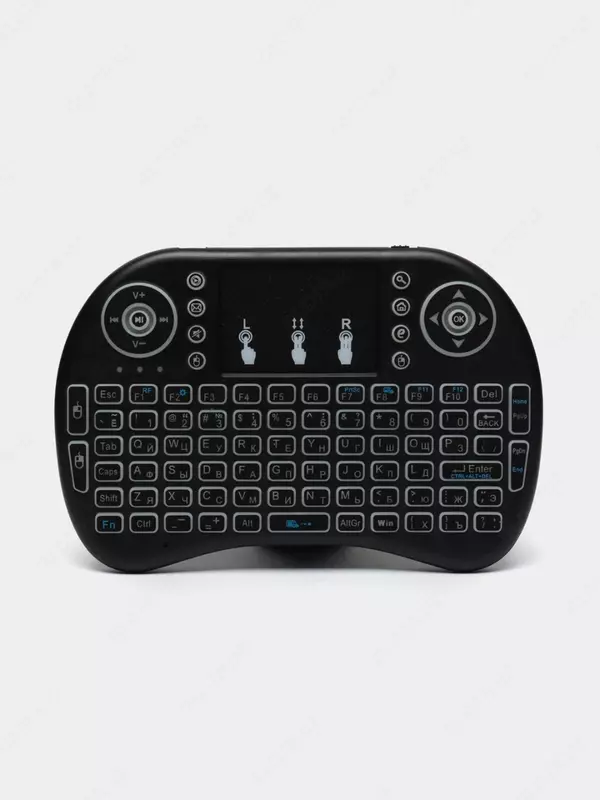 Mini klaviatura yoritgichli simsiz mini klaviatura yoritgichliMini klaviatura yoritilgan