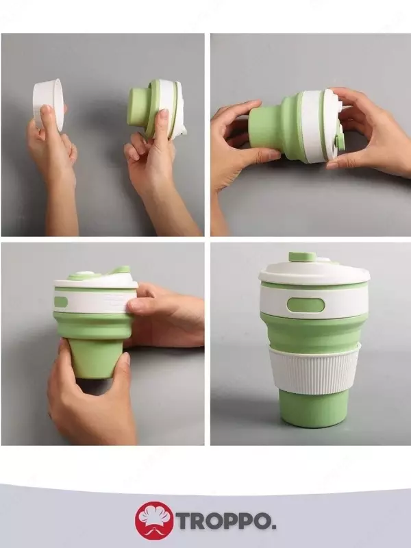 Многоразовый складной стакан объемом 350 мл Только в розницу