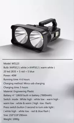 576 000 so'm / dona Фонарь кемпинговый светодиодный переносной X-BALOG BL-W5123 черный
