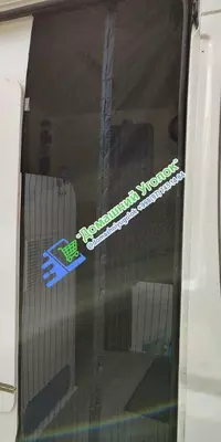 Москитная шторка на дверь высота 210х ширина 100 см (по 50 см на створку). ЯТТ "Домашний Уголок"