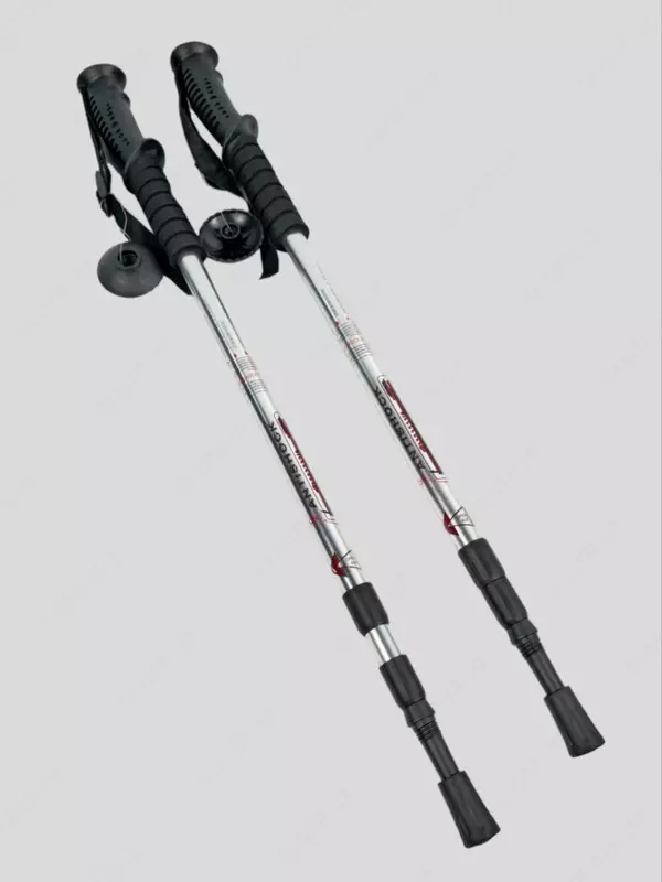 Палки для скандинавской ходьбы  110 см Фиксатор: Snap lock (зажимной) • Темляк: Регулируемый нейлоновый  на подушечках • Тип палок: скандинавская ходьба • Вид палок: телескопические • Материал тру