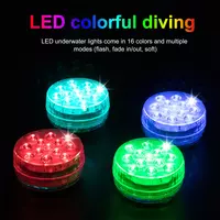 IP68 Водонепроницаемый цвет Multi погружной подводные светодиодные огни ночной свет Магнит 13 - 