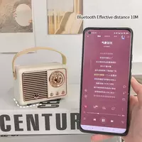  Винтажная Bluetooth-колонка с USB  миниатюрный Портативный U-диск  TF-карта  с FM-радио  мощный бас  стерео-звук  мини-сабвуфер - 