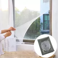 Москитная сетка для окон. Противомоскитная сетка для окон 150 х 150 см с самоклеющейся крепежной лентой в комплекте - отличных выбор для тех