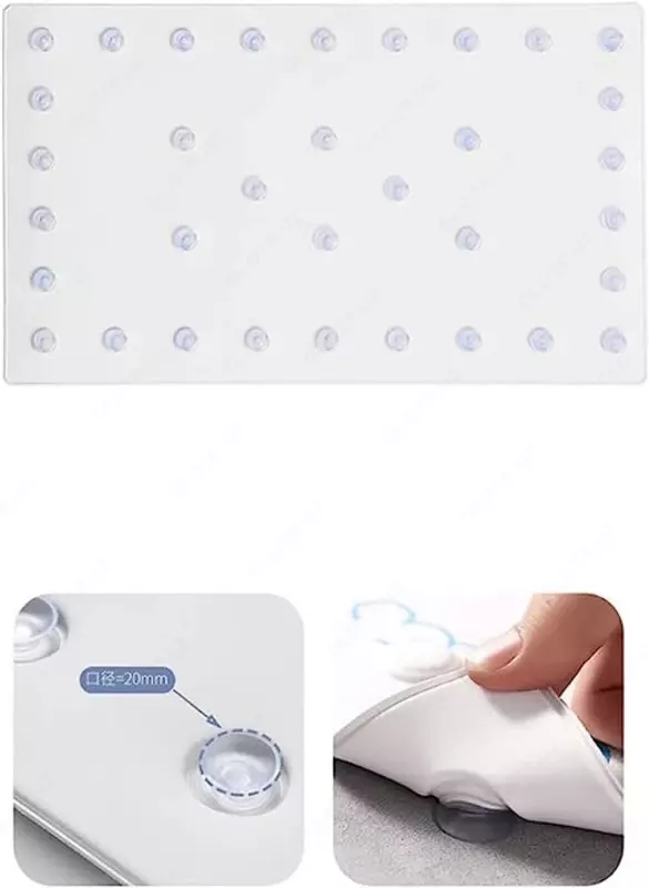  Коврик для душа в ванной с присосками - Домашний Уголок