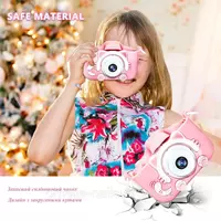  Детский цифровой фотоаппарат Smart Kids FUN Котик 2 камеры селфи и фронтальная - 