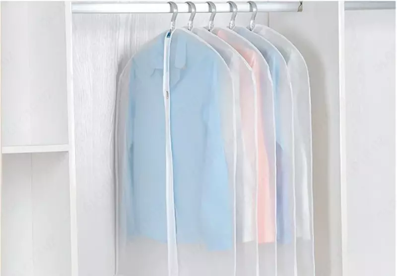 Чехол для хранения одежды ПРОЗРАЧНЫЙ - "Domashniy ugolok" XK