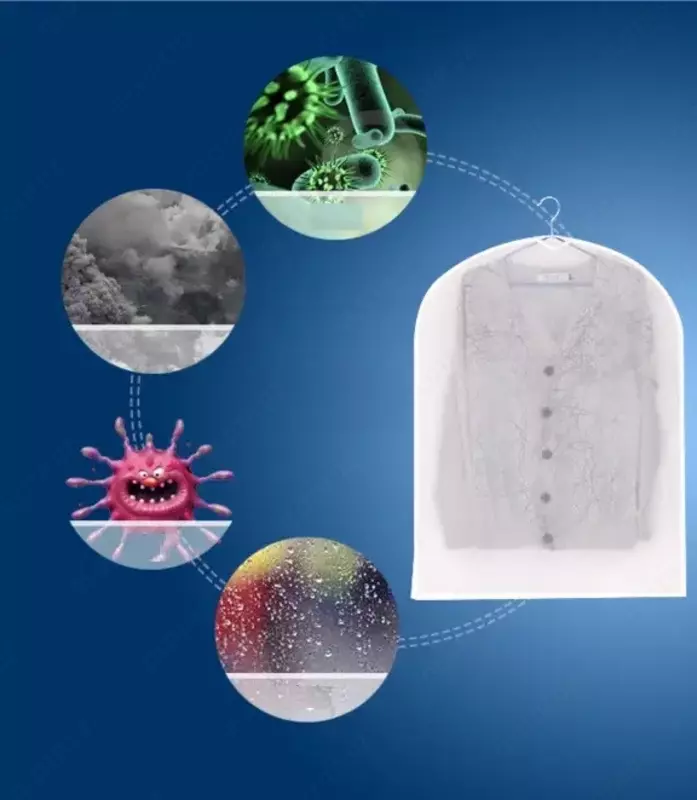 "Domashniy ugolok" XK - Чехол для хранения одежды ПРОЗРАЧНЫЙ