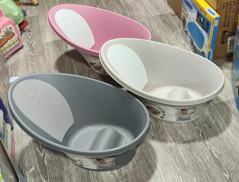 SHNUGGLE ДЕТСКАЯ ВАННА Детская ванночка для купания малыша с мягкой спинкой  фиксатором  клапаном