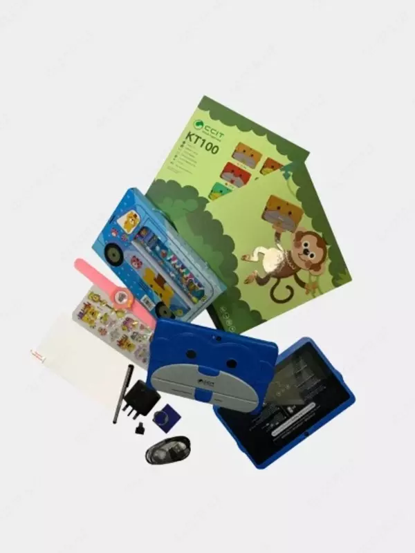 Детский планшет KT 100 Pro 4GB RAM 128GB ROM CCIT Операционная система: Android OS 8.0 Система Основное управление: 4-ядерный процессор Языки:Многоязычная поддержка（В том числе поддержка русского язы
