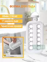 Портативная силиконовая форма для льда в виде бутылки 2 в 1 Только в розницу