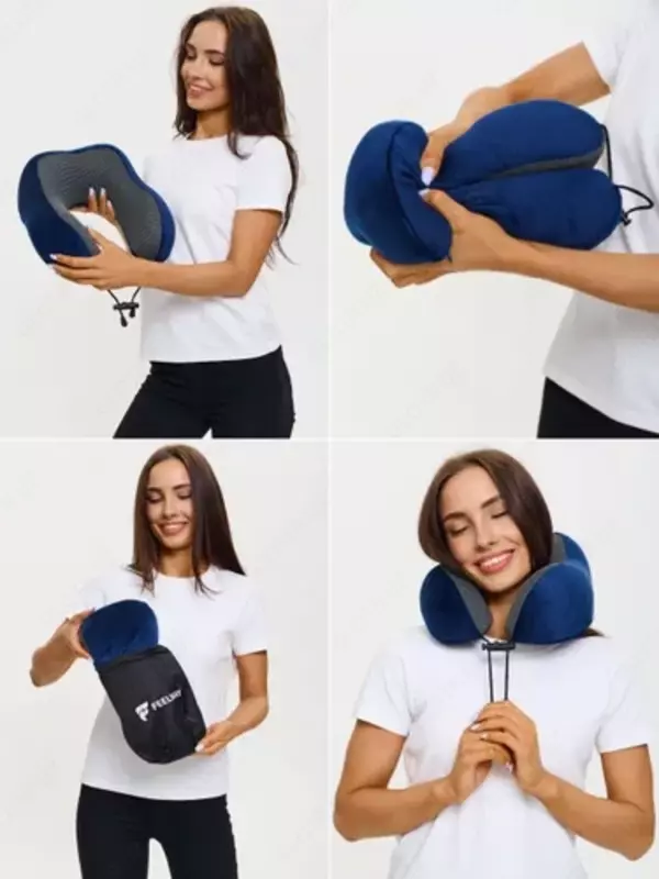 Подушка для путешествий Подушка на шею с эффектом памяти подушка в самолет Дорожная подушка в самолет