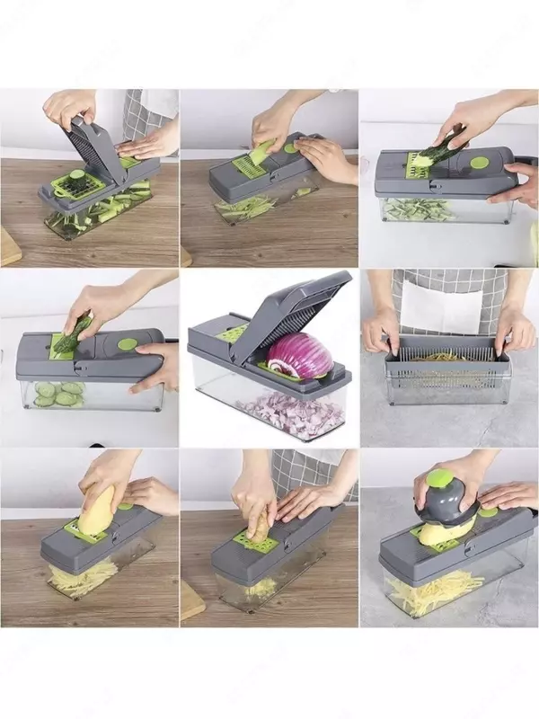  Овощерезка-спиралайзер многофункциональная 13в1 / Тёрка шинковка / Измельчитель кухонный / терка-спиралерезка. Если вы ищете многофункциональную технику для домохозяек  то вы попали по адресу. Мы пред Домашний Уголок