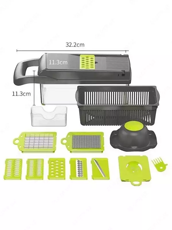  Овощерезка-спиралайзер многофункциональная 13в1 / Тёрка шинковка / Измельчитель кухонный / терка-спиралерезка. Если вы ищете многофункциональную технику для домохозяек  то вы попали по адресу. Мы пред - Домашний Уголок