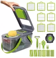  Многофункциональная терка - овощерезка поможет быстро и качественно нашинковать  натереть  измельчить и нарезать разными способами: фрукты и овощи  яй - Домашний Уголок