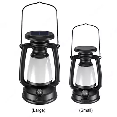 Солнечный фонарь Винтажный фонарь для кемпинга Type-C USB Зарядка рабочий светильник светодиодный настольный ночник Водонепроницаемый светильник для палатки Наружное