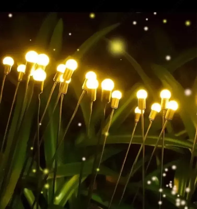 Фонарь садовый на солнечной батарее Светлячок из 6 шаров теплого света