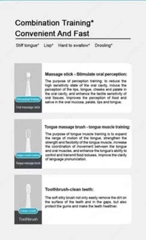 Электрический тренажер для мышц полости рта 3 в 1 Vancocon VA-509 • В