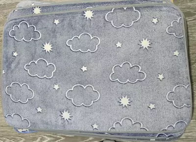 Коврик для ванной светящийся в темноте «Светящиеся фигуры», 50×80 см,