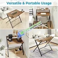 Раскладной столик (800х500мм) с полочкой - Венге Благодаря столику вы сможете организовать свое рабочее место в любой точке Вашего дома! ▪️Размер столешницы: 800х500мм ▪Толщина ЛДСП столешницы: 16 мм