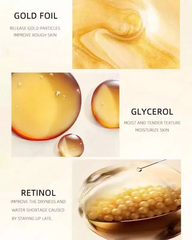  HUASURV GOLD/очищающая/Золотая маска пленка Омолаживающая золотая жидкая маска Корея для лица gold - 
