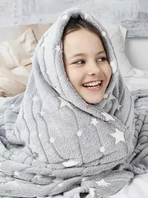 Плед светящийся в темноте 150х200 - ЯТТ "Домашний Уголок"