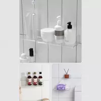   Полочка для хранения на липучке можете хранить пульт дистанционного управления  очки  часы и т. Д. Материал: пластик Размер: прибл. 12x9x5 см-30 000 Размер: прибл. 25x10x5 см-40 000