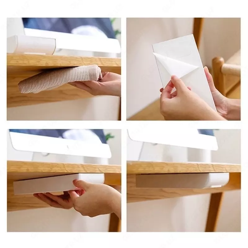 Скрытый ящик для хранения, небольшой ящик может вместить много вещей. Ручки, линейки, циркуль, бумажные полотенца, ножницы, мобильные телефоны и другие предметы. Клей большой площади имеет хорошую н