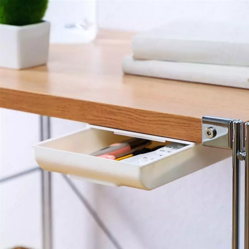 Скрытый ящик для хранения, небольшой ящик может вместить много вещей. Ручки, линейки, циркуль, бумажные полотенца, ножницы, мобильные телефоны и другие предметы. Клей большой площади имеет хорошую н