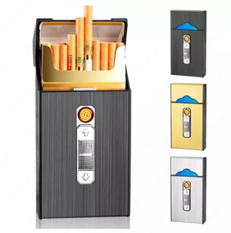 Портсигар с USB зарядкой (для тонких сигарет)