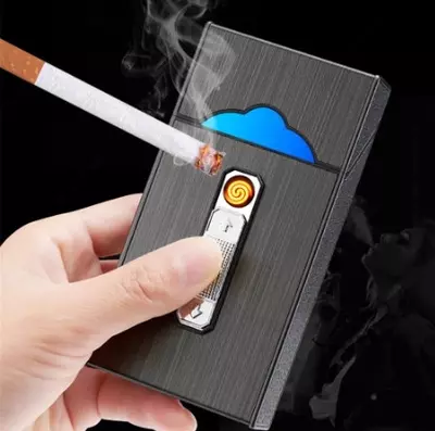 Портсигар с USB зарядкой (для тонких сигарет) - 150 000 so'm / dona