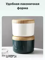   Пепельница Хайтек в белом цвете - стильный настольный аксессуар. Если вы ищете интересный практичный и хороший  но недорогой подарок  обратите внимание на эту пепельницу с деревянной крышко