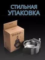   Портативная пепельница в стиле ретро   Пепельница с вечной спичкой отличный подарок. Аксессуар для курения выполнен из нержавеющей стали  благодаря этому металлическая пепельница долговечна