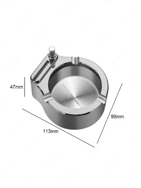  Портативная пепельница в стиле ретро   Пепельница с вечной спичкой отличный подарок. Аксессуар для курения выполнен из нержавеющей стали  благодаря этому металлическая пепельница долговечна - Домашний Уголок