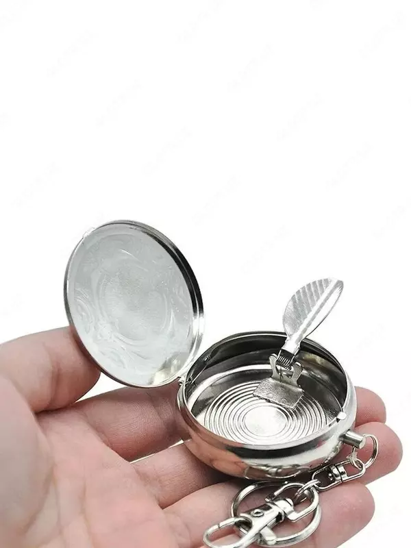 Карманная пепельница-брелок с подставкой для сигареты Портативная карманная пепельница, выполнена в виде брелока поэтому несомненно станет незаменимой вещью ! Аксессуар удобно использовать