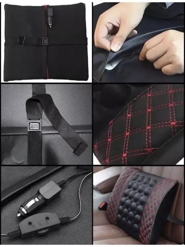 Ортопедическая массажная спинка в автомобиль - снижает утомление мышц спины, а анатомически правильная форма поддержит осанку и желанный комфорт Спинка для поясницы повторяет изгибы Вашего тела, рассл