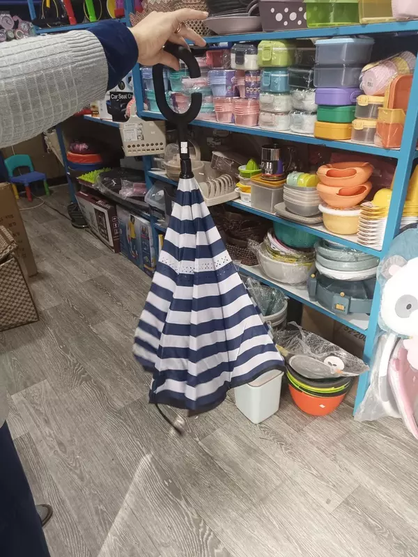 Зонт с двойным куполом и двойной ручкой - Зонты