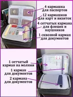 Органайзер для хранения документов А4 дорожный - ЯТТ "Домашний Уголок"