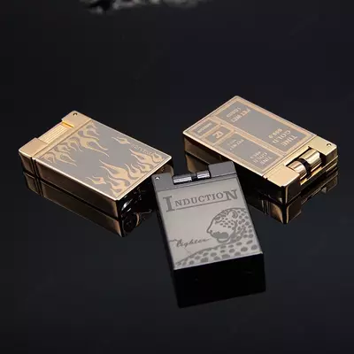 Металлическая Индукционная леопардовая зажигалка