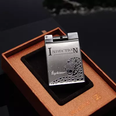 Металлическая Индукционная леопардовая зажигалка